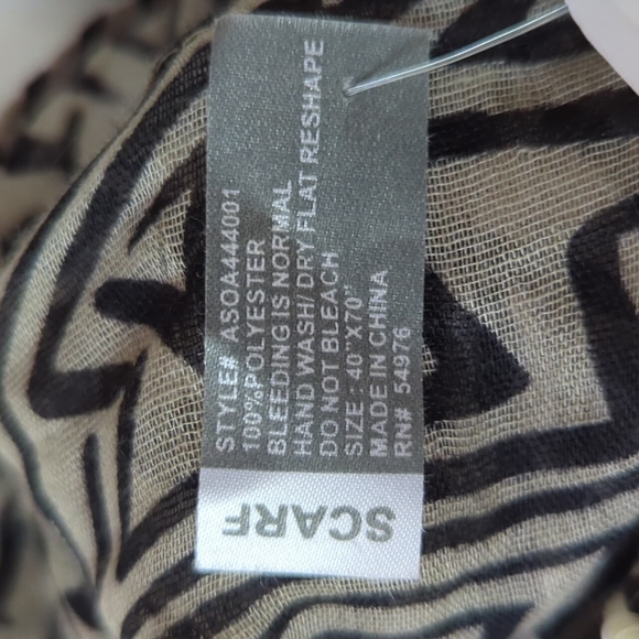 NEW The Perfectly Adjusted Scarf Tassel Pre-Made Ready to Wear Black - Picture 5 of 15